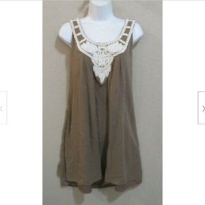 Boston Proper Lined & Beaded Silk Dress Size 8